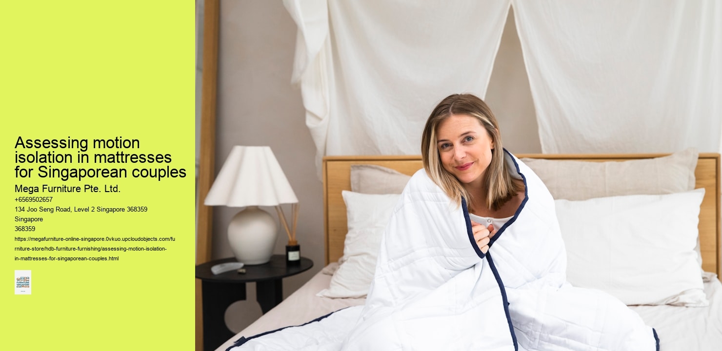 Assessing motion isolation in mattresses for Singaporean couples