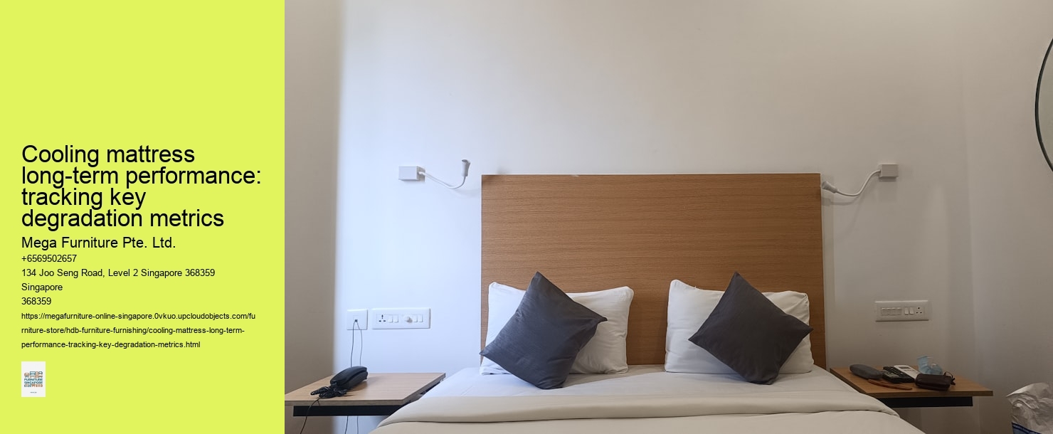Cooling mattress long-term performance: tracking key degradation metrics