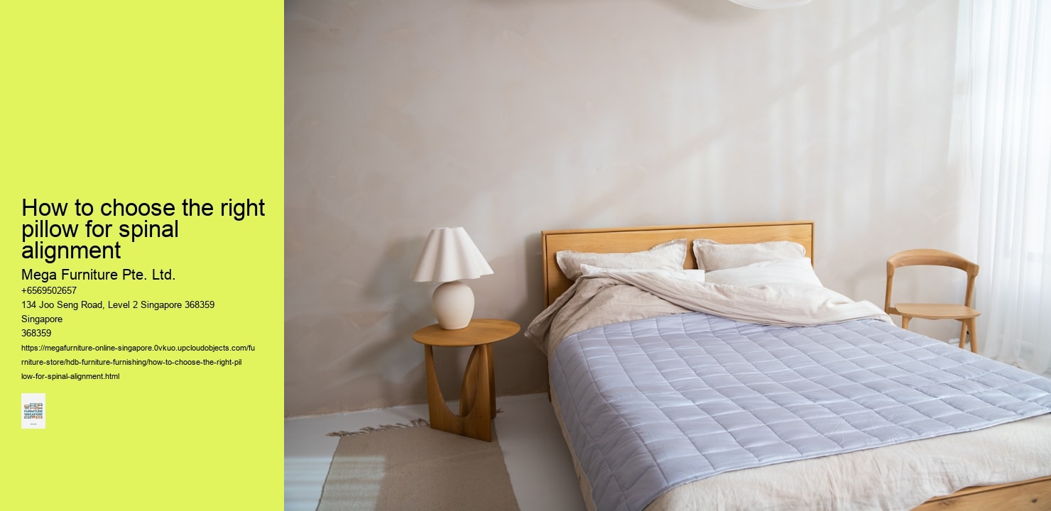 How to choose the right pillow for spinal alignment