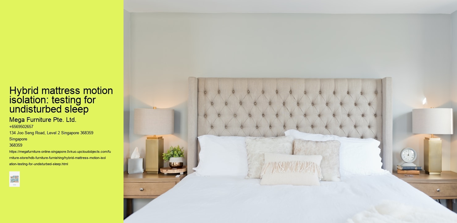 Hybrid mattress motion isolation: testing for undisturbed sleep