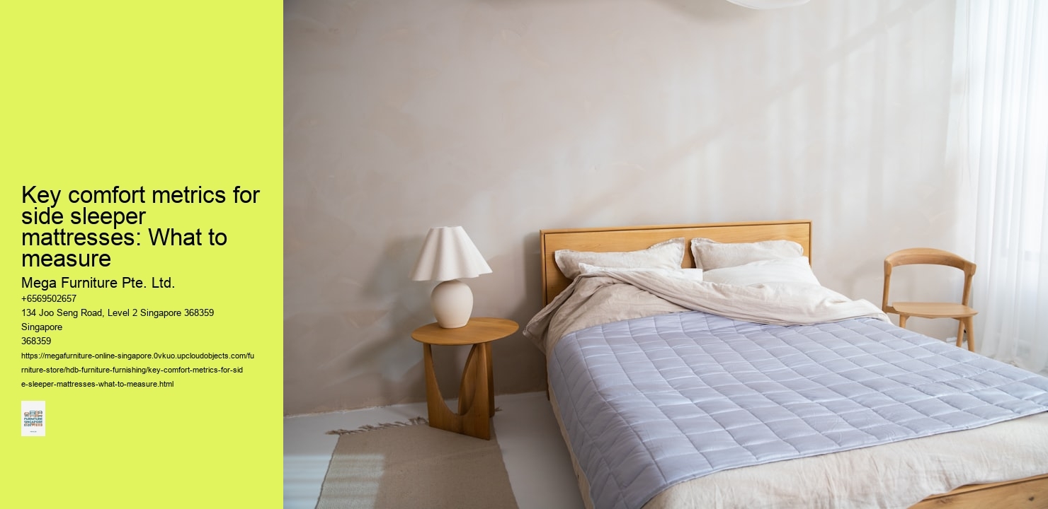 Key comfort metrics for side sleeper mattresses: What to measure