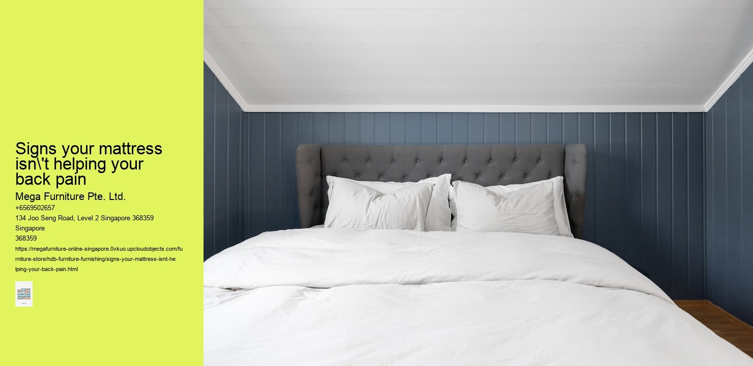Signs your mattress isn't helping your back pain
