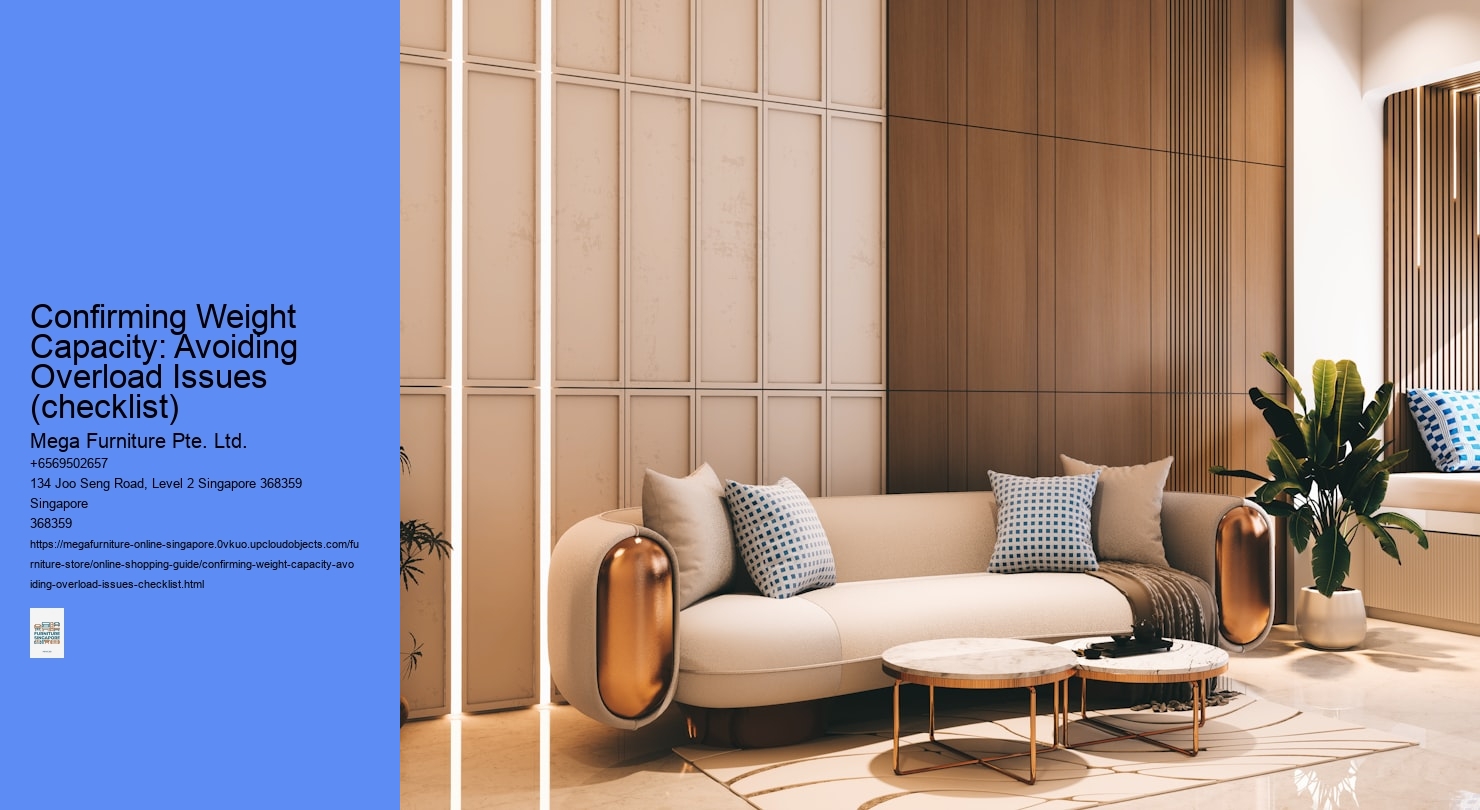 Confirming Weight Capacity: Avoiding Overload Issues (checklist) Mega Furniture Pte. Ltd. Confirming Weight Capacity: Avoiding Overload Issues (checklist)
