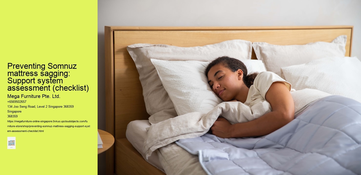 Preventing Somnuz mattress sagging: Support system assessment (checklist)