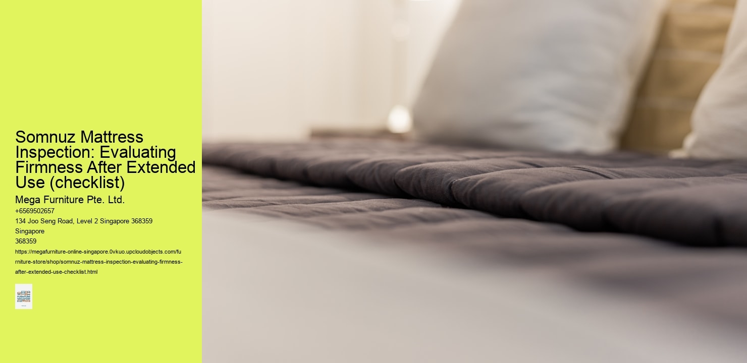 Somnuz Mattress Inspection: Evaluating Firmness After Extended Use (checklist)