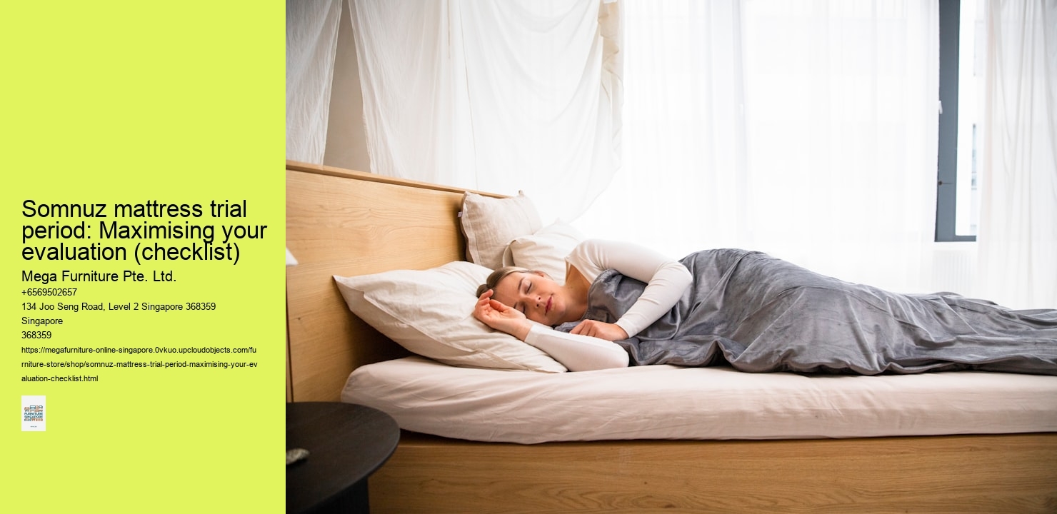 Somnuz mattress trial period: Maximising your evaluation (checklist)
