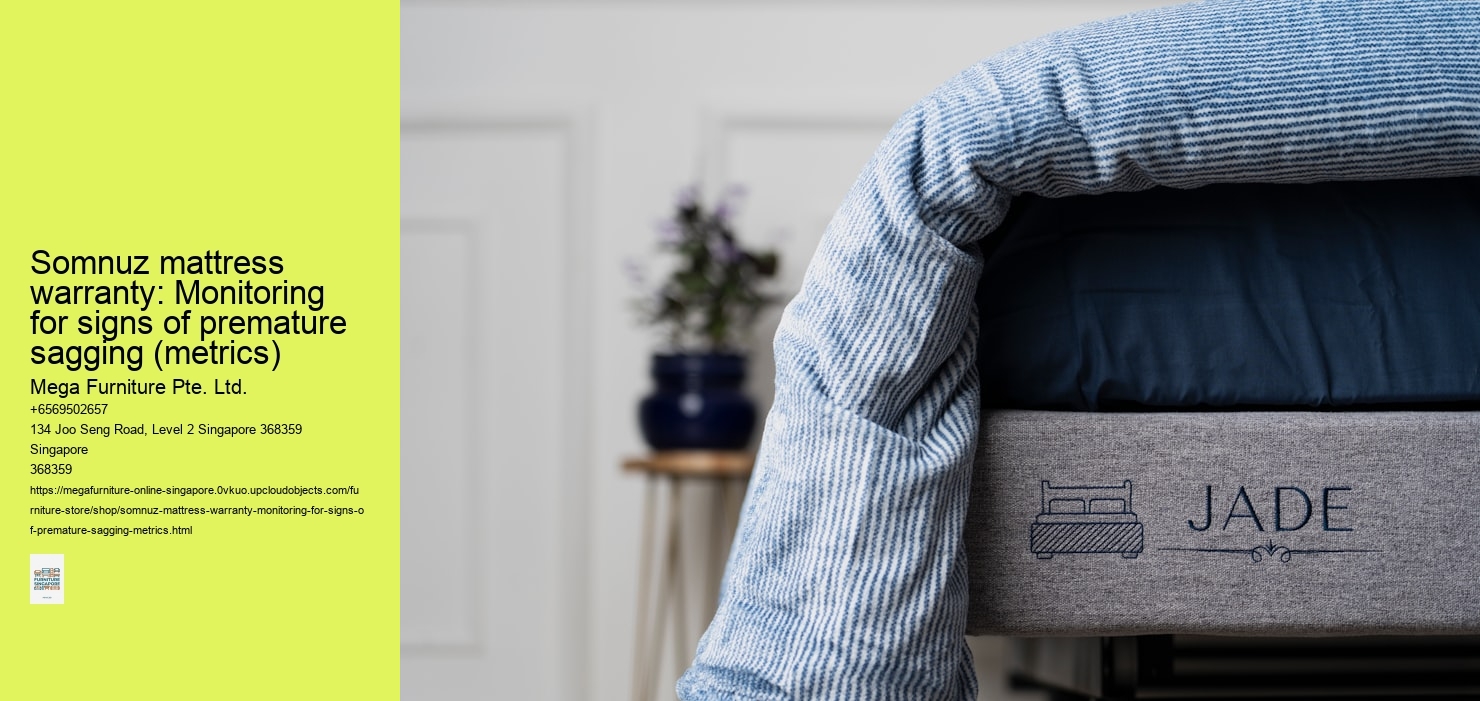 Somnuz mattress warranty: Monitoring for signs of premature sagging (metrics)