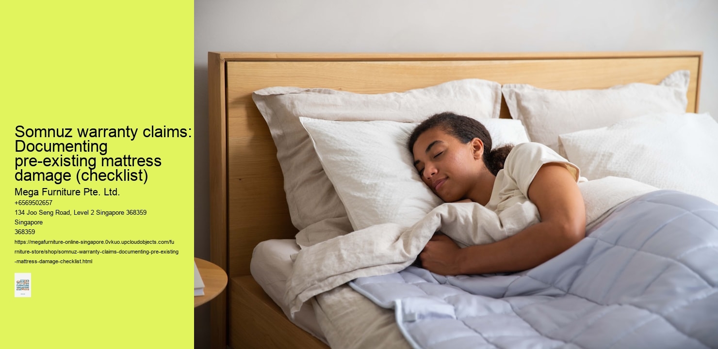Somnuz warranty claims: Documenting pre-existing mattress damage (checklist)