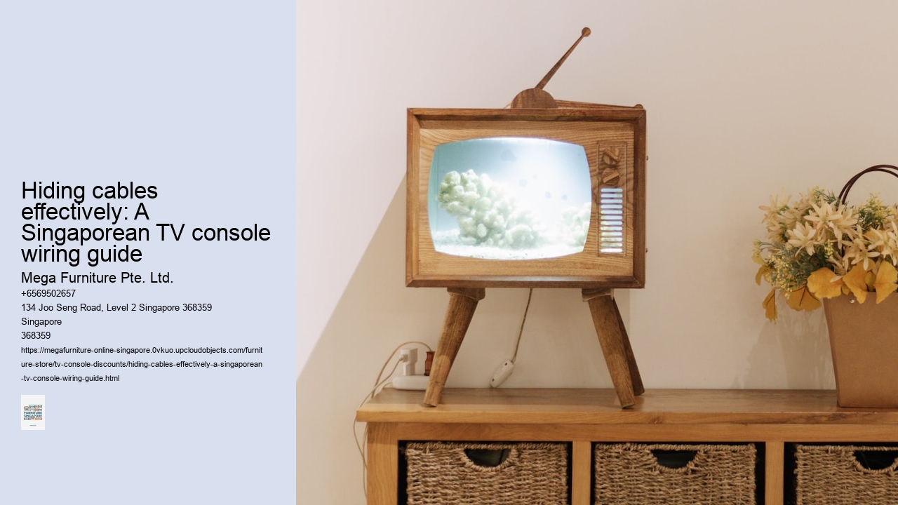 Hiding cables effectively: A Singaporean TV console wiring guide