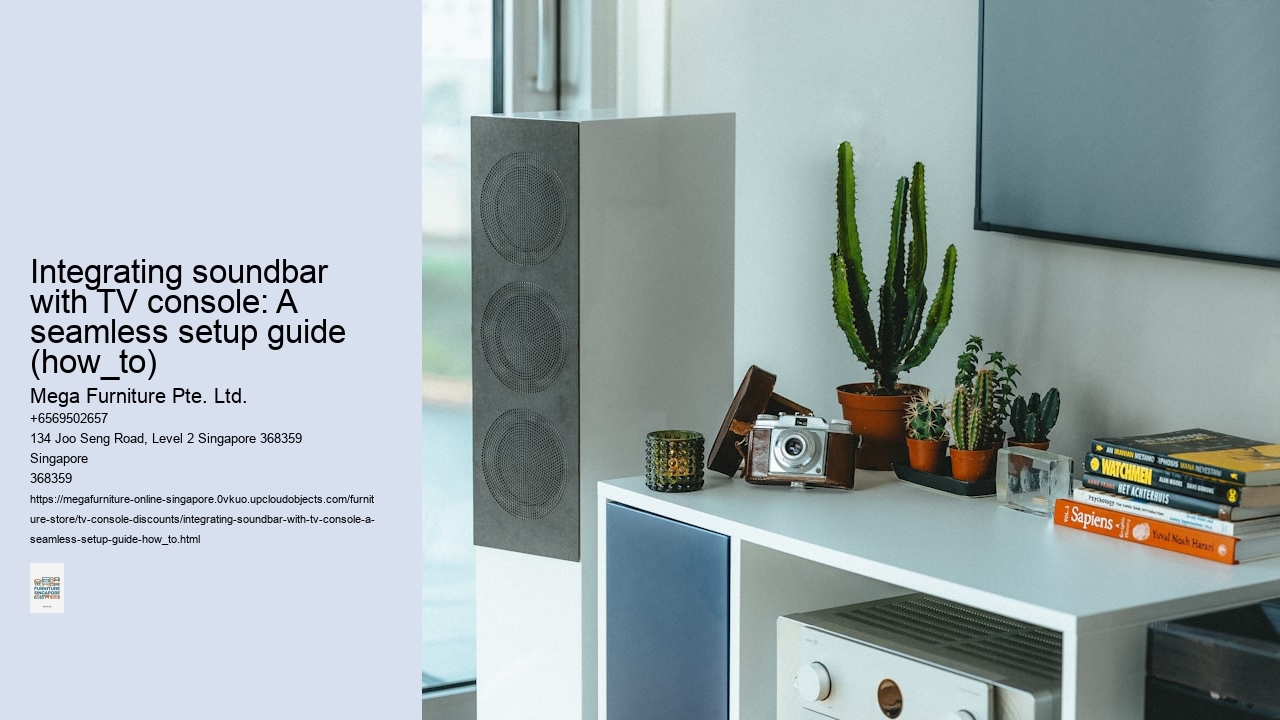 Integrating soundbar with TV console: A seamless setup guide (how_to)