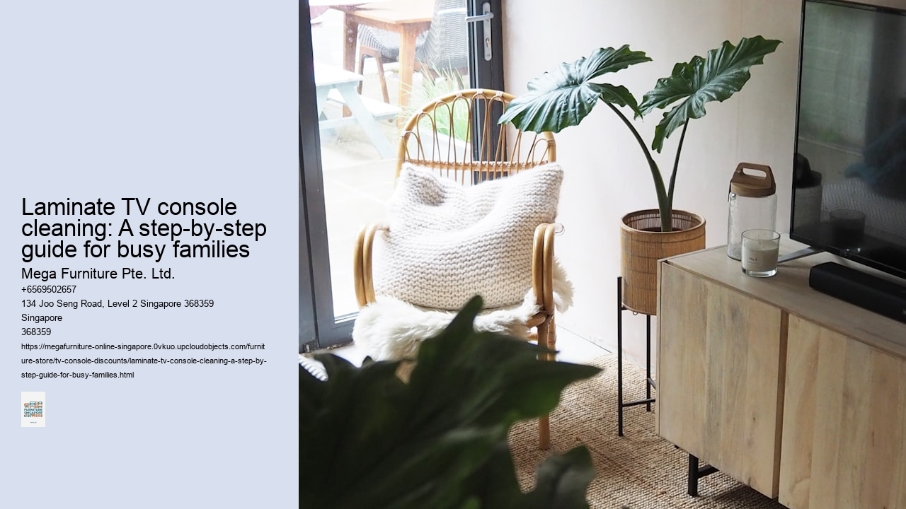 Laminate TV console cleaning: A step-by-step guide for busy families