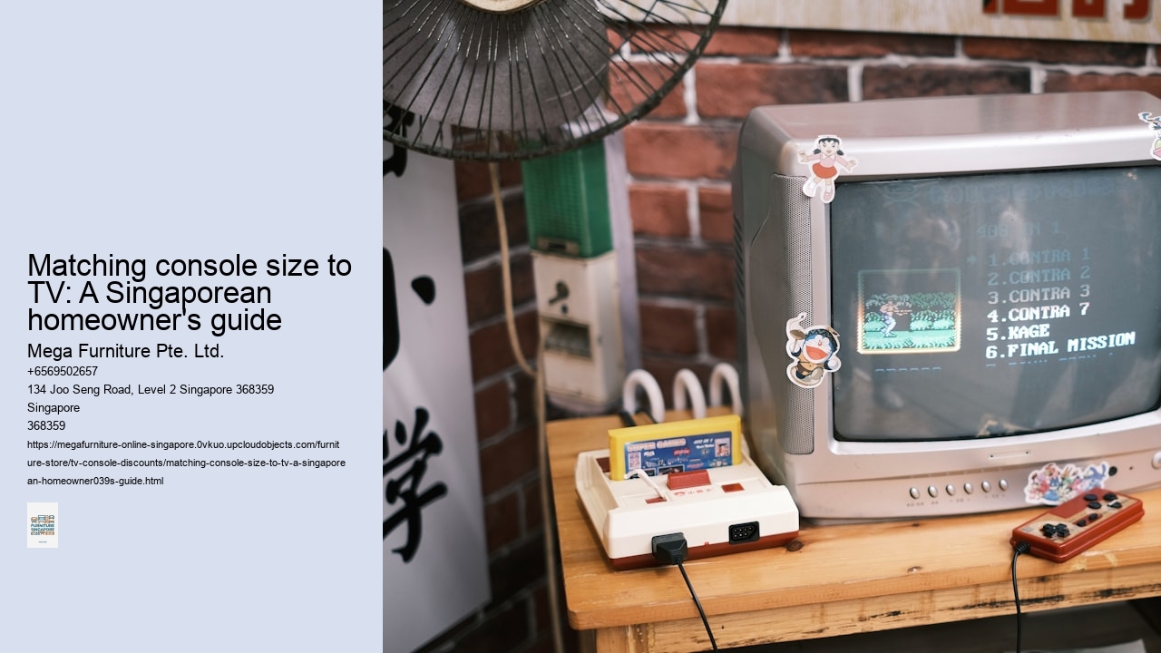 Matching console size to TV: A Singaporean homeowner's guide