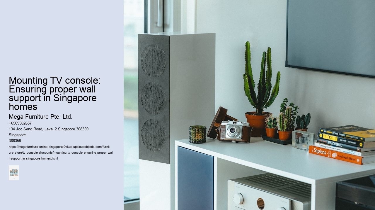 Mounting TV console: Ensuring proper wall support in Singapore homes