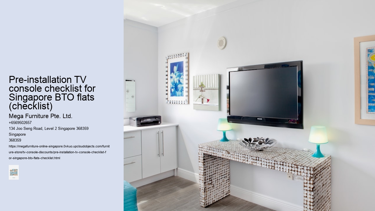 Pre-installation TV console checklist for Singapore BTO flats (checklist)