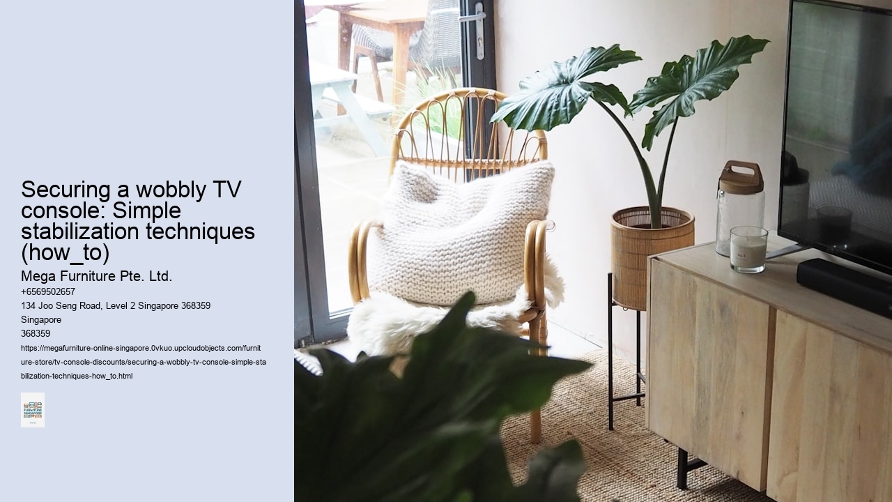 Securing a wobbly TV console: Simple stabilization techniques (how_to)