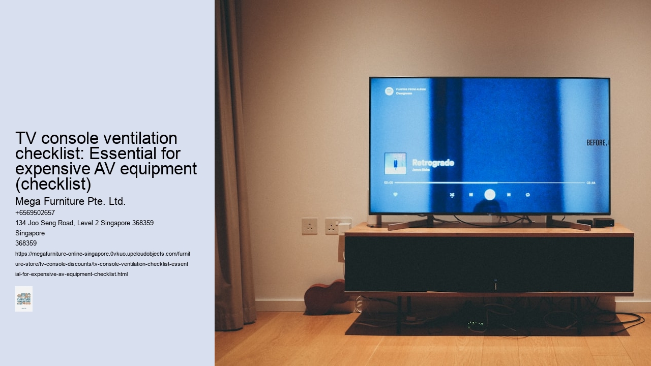 TV console ventilation checklist: Essential for expensive AV equipment (checklist)